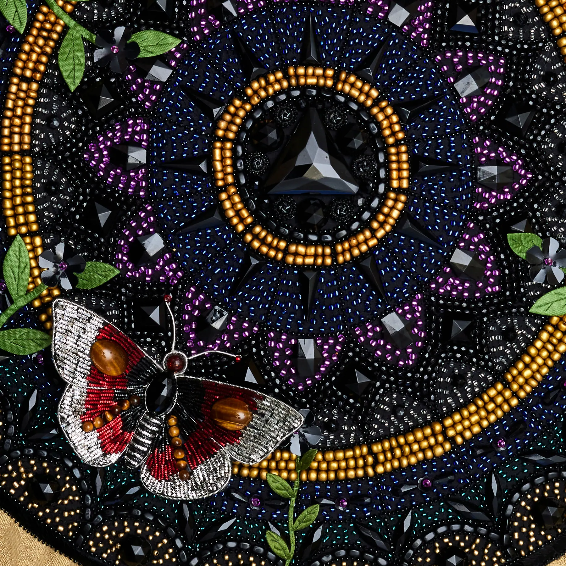 Détail de Vitrail aux Papillons