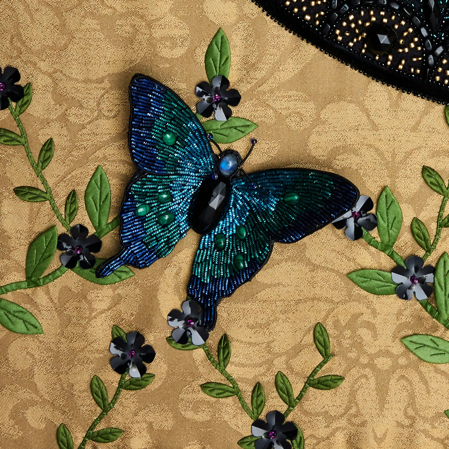 Détail de Vitrail aux Papillons