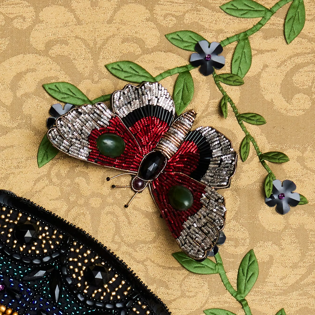Détail de Vitrail aux Papillons